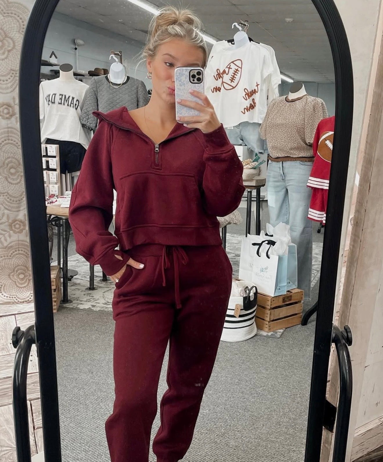 Atheltic quarter Zip Top