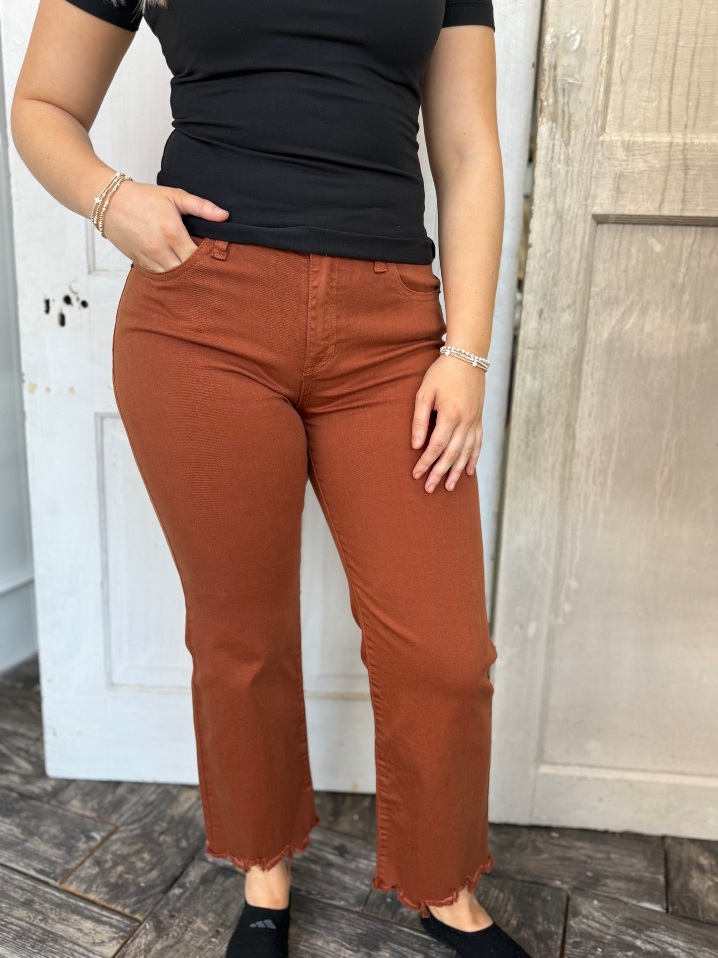 Classic Straight Jean in Orange