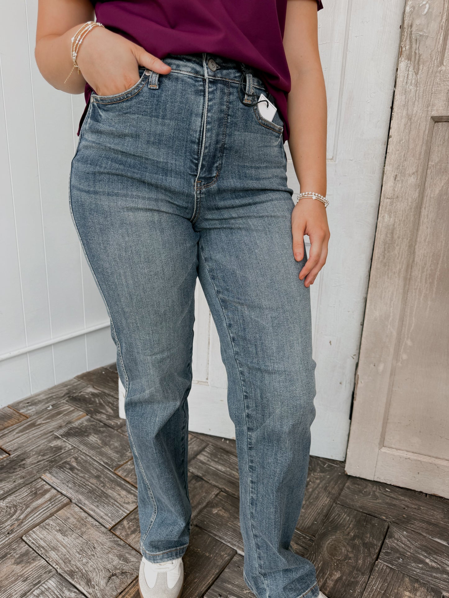Judy Blue Straight Fit-High Waist