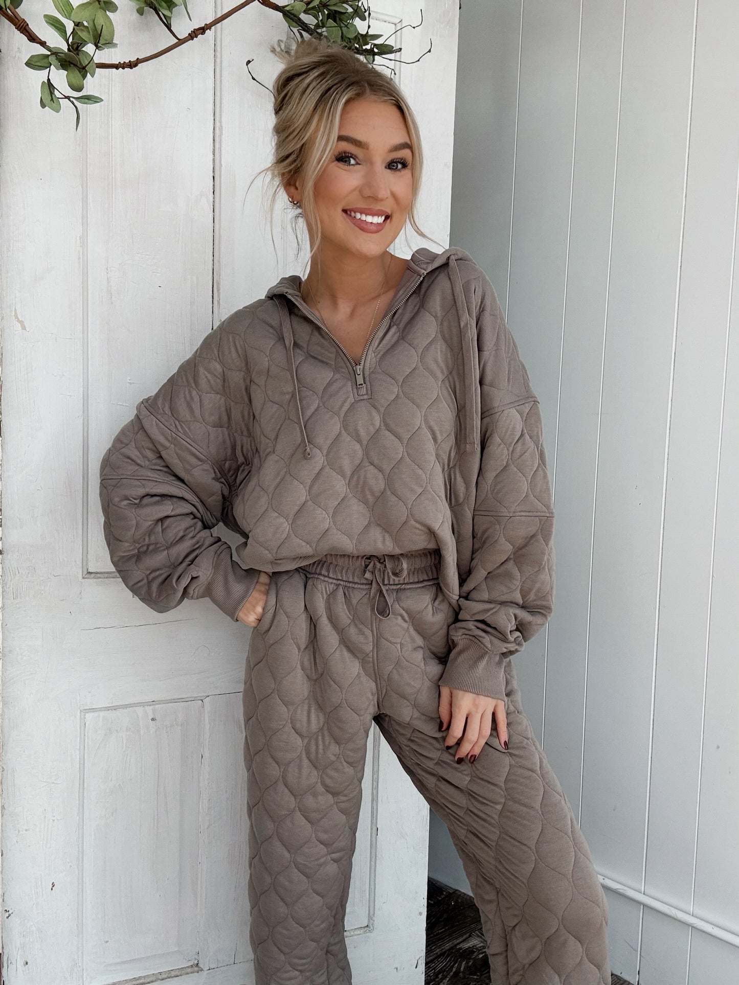 Quilted Jogger Set