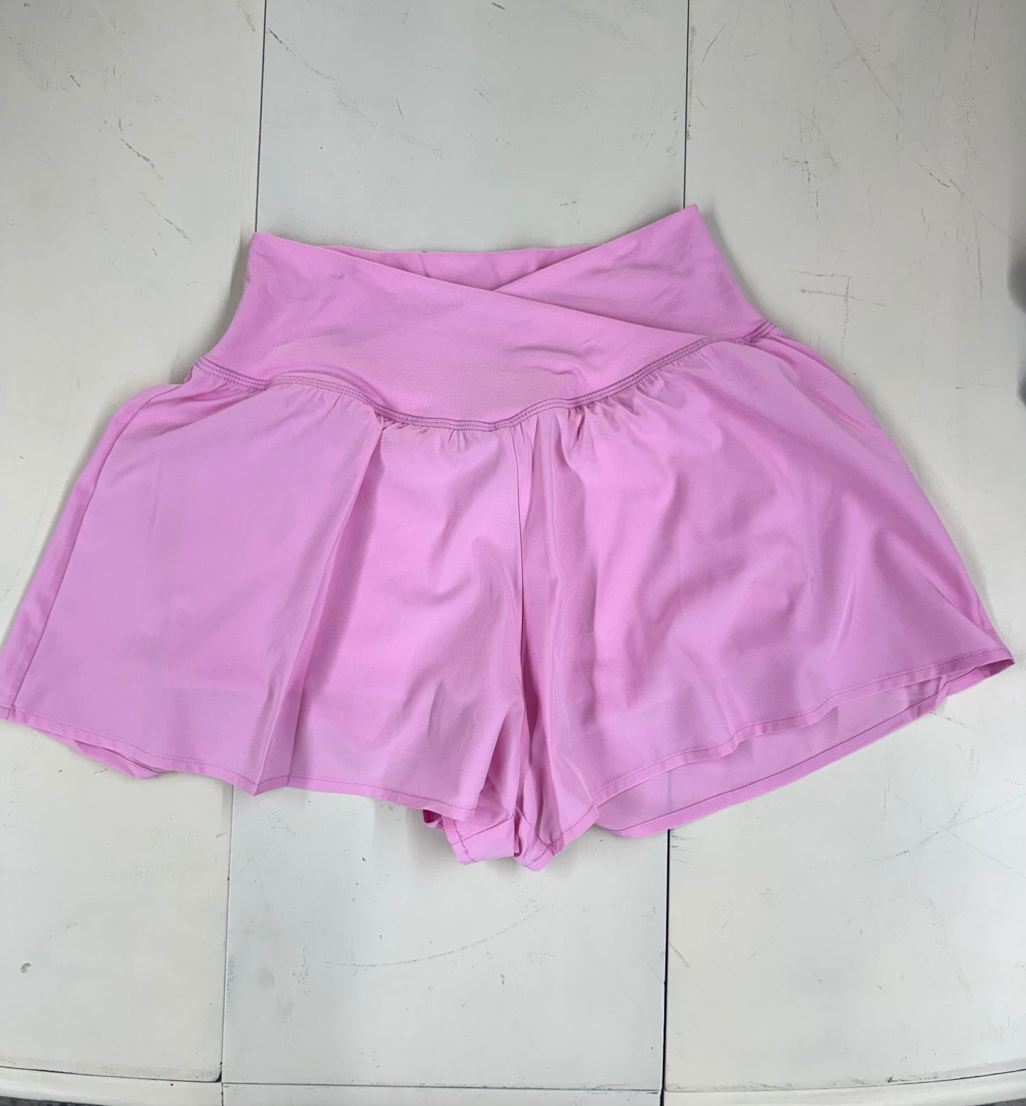 Athletic Shorts Cross Waistband