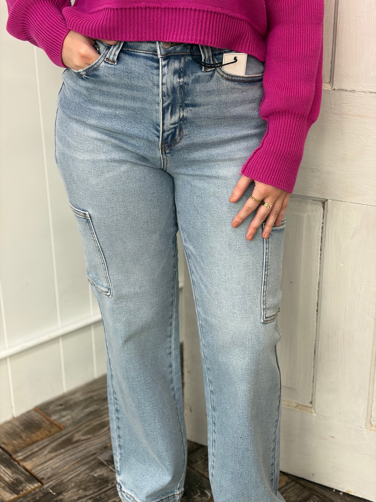 Judy Blue Light Washed Cargo