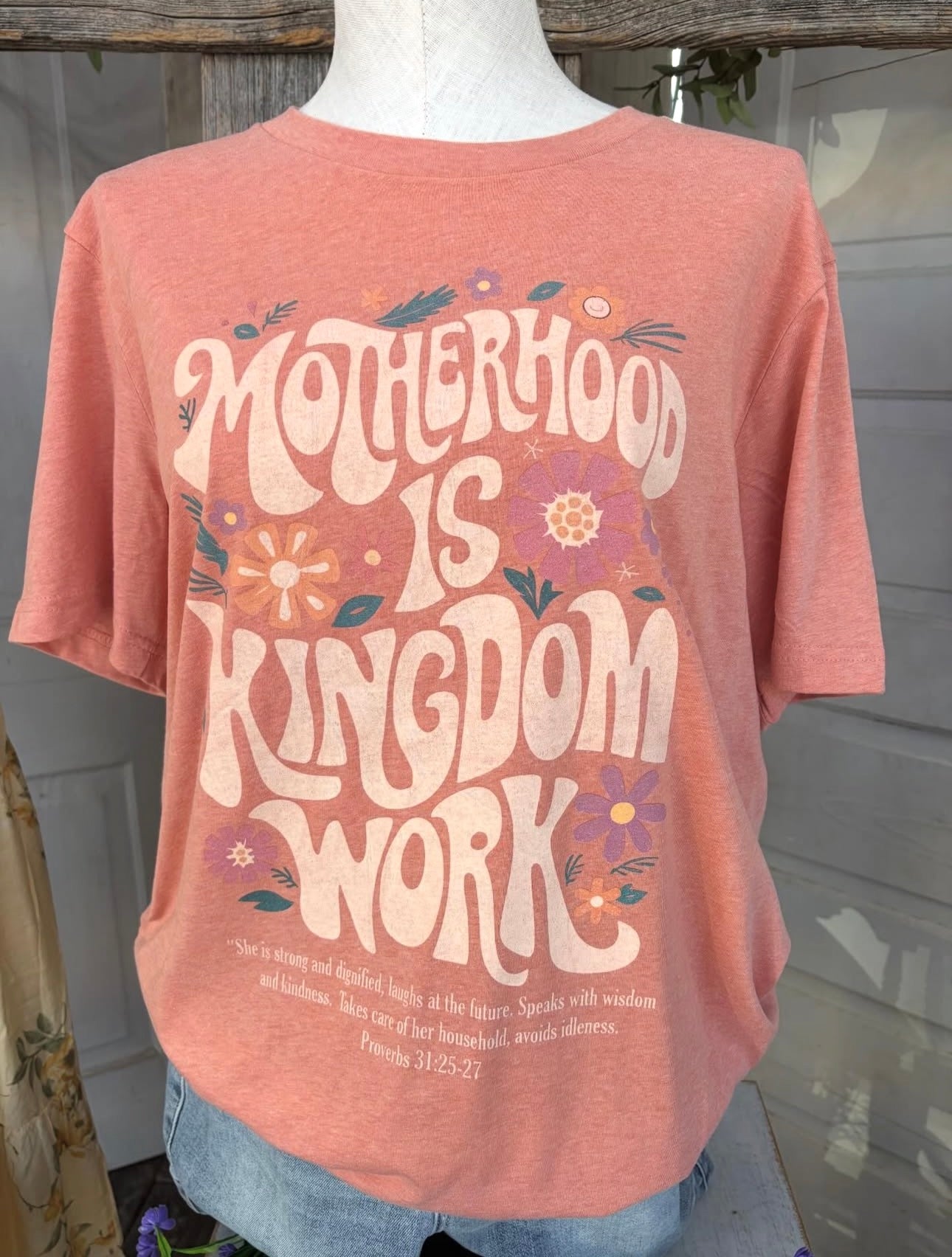 Motherhood Kingdom Coral Tee