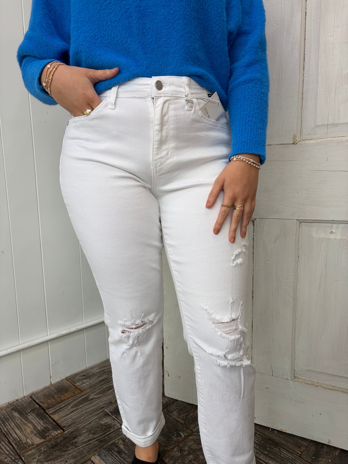Judy Blue Boyfriend Fit Mid Rise Jean