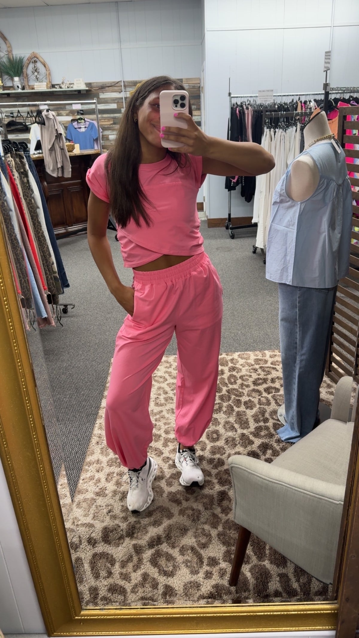 Dupe Crop Top and Jogger Set