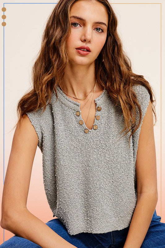 Slouchy Cropped Extended Sleeve Sweater Top