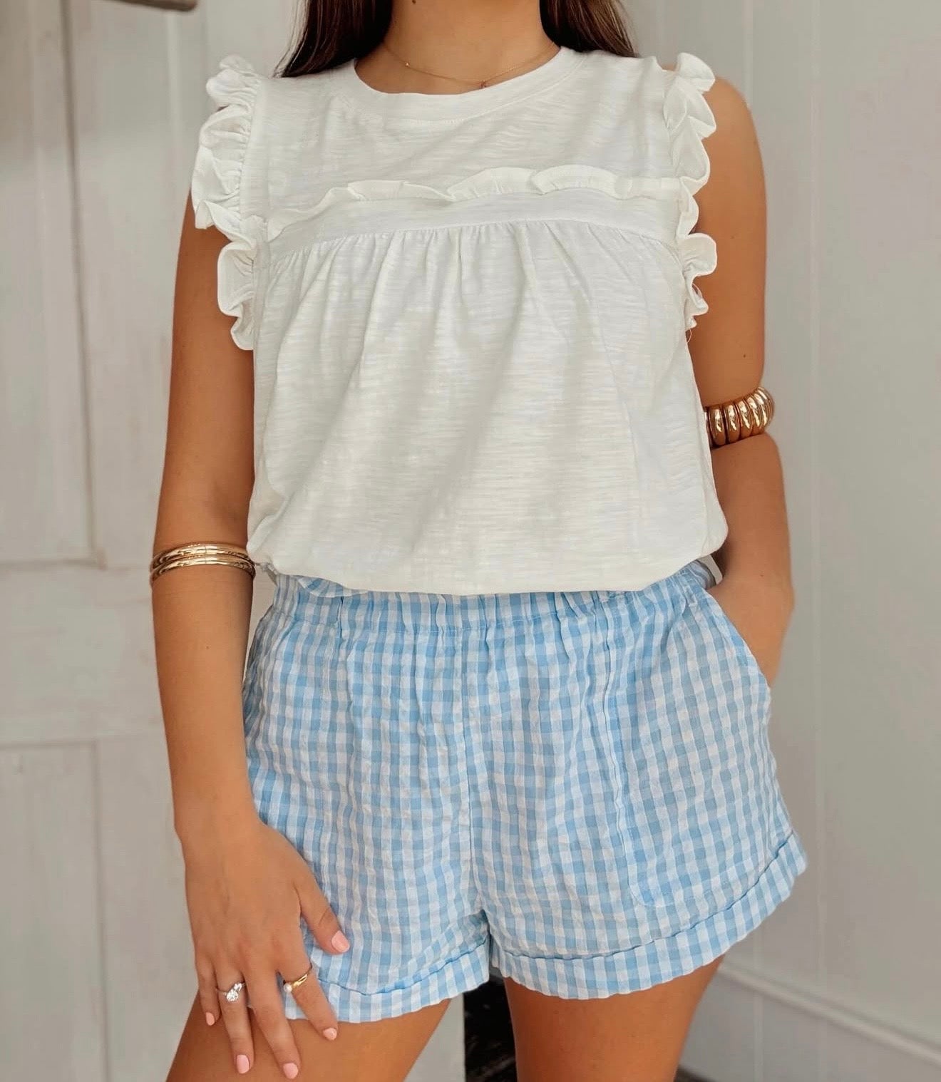 White Baby Doll Top