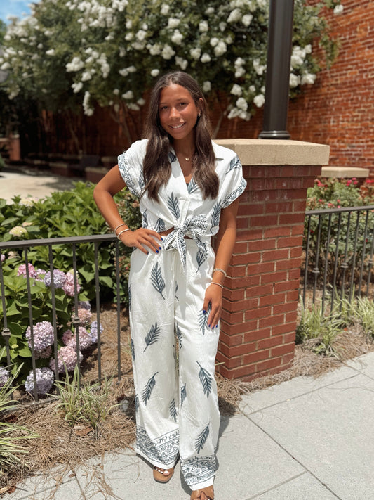 White and Navy Beach Set
