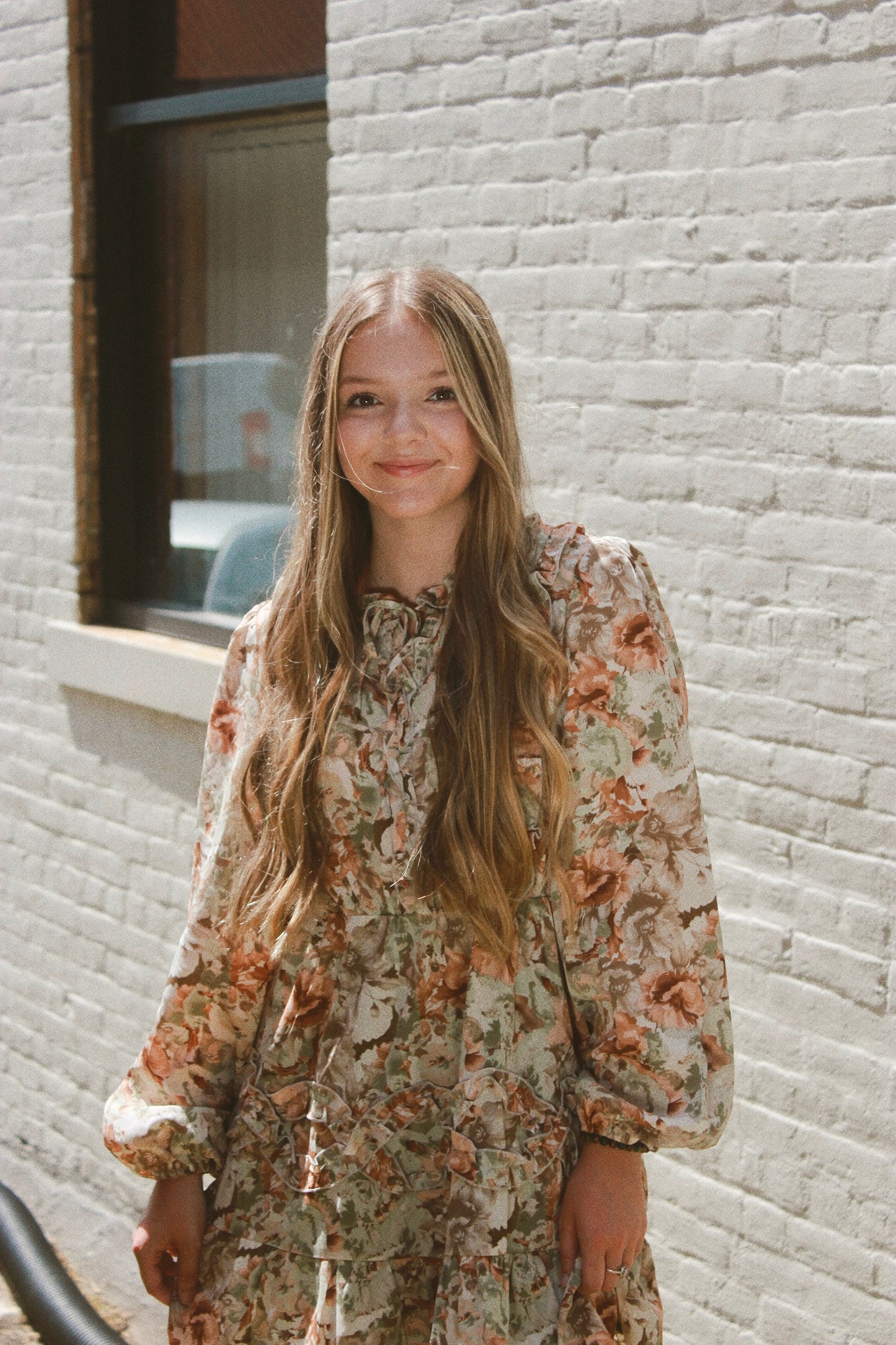 Mini Green Floral Dress