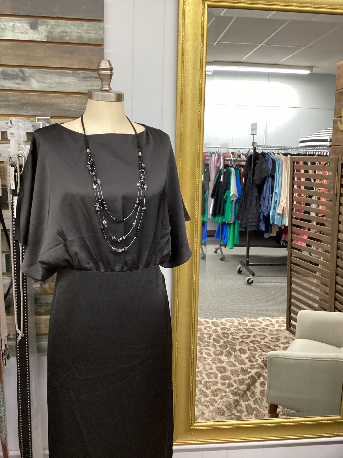 Black Midi Cocktail Dress