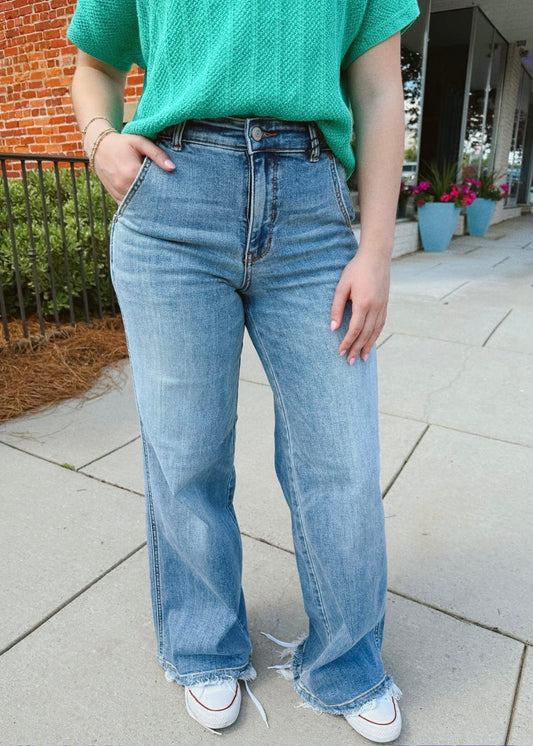 Judy Blue Retro Wide Leg- High Waist