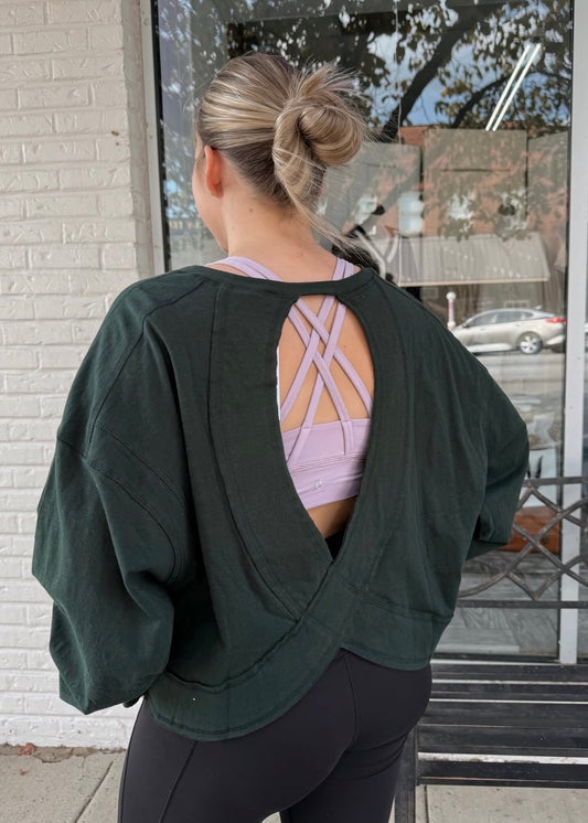 Open Back Long-sleeve Tee