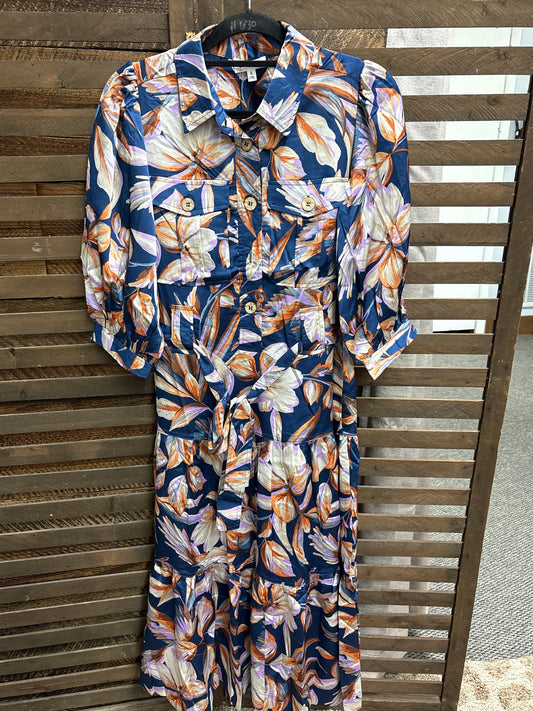 MERCI - Multi Print MIDI Dress