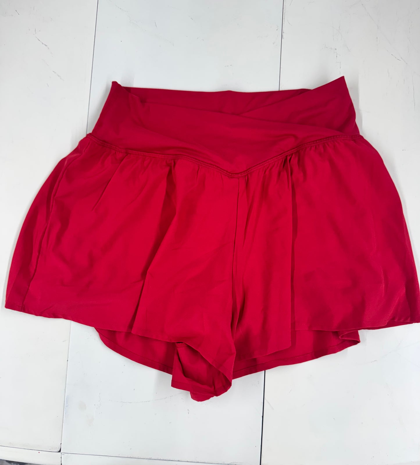 Athletic Shorts Cross Waistband