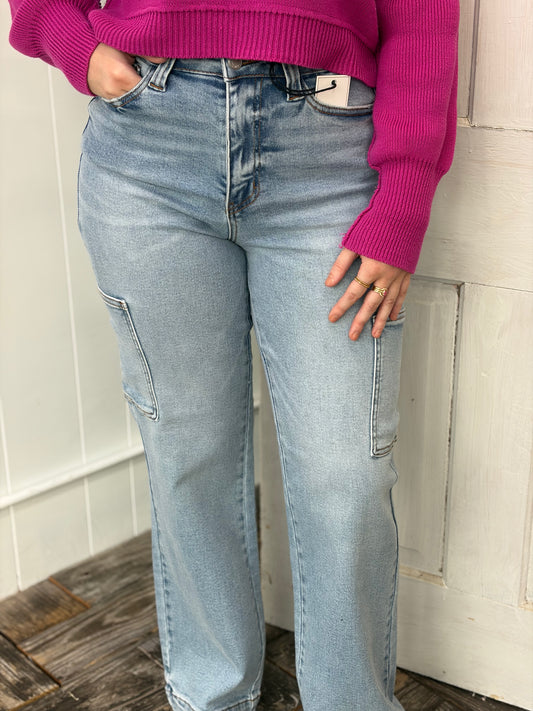 Judy Blue Light Washed Cargo