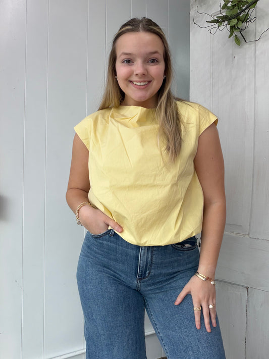 Yellow Bubble Blouse